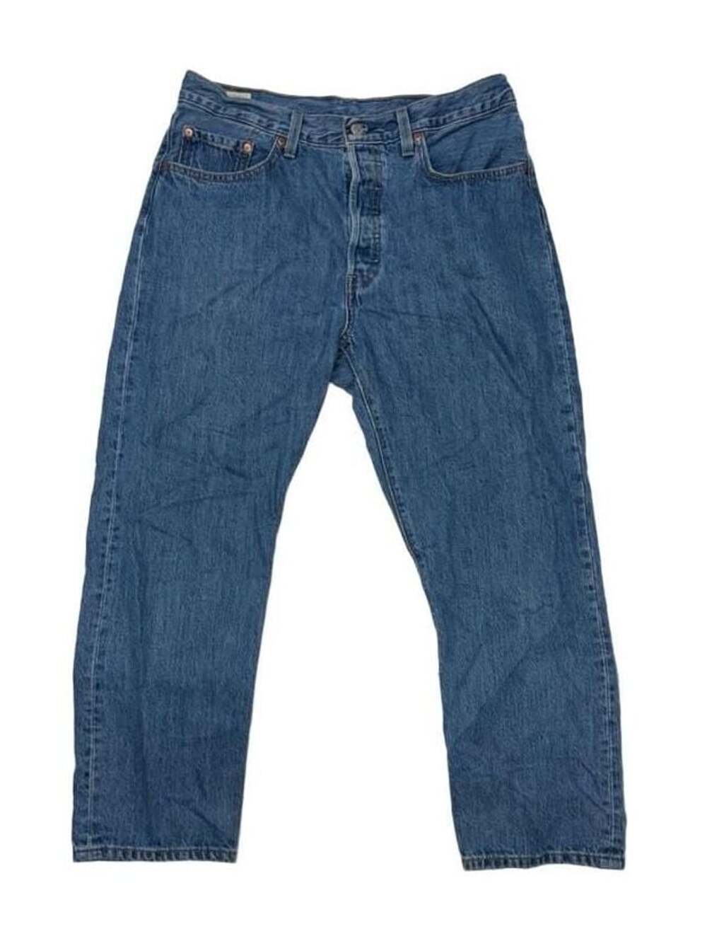 Levi's 501 Original Fit Jeans Size W31 L26 Medium Wash Button Fly
